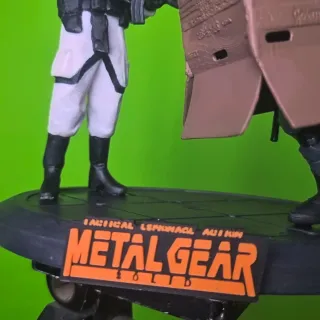 Action Figure Metal Gear Solid Snake Box Soldier