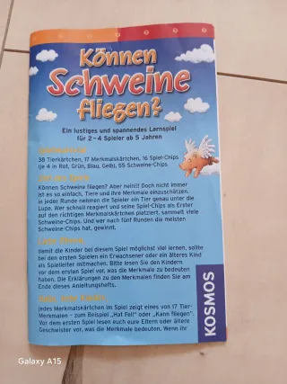 Juego de mesa Können Schweine fliegen?