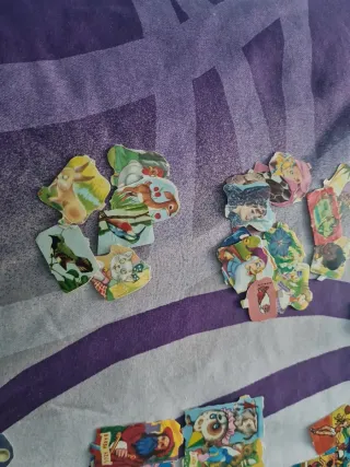 Lote cromos picar/voltear antiguos