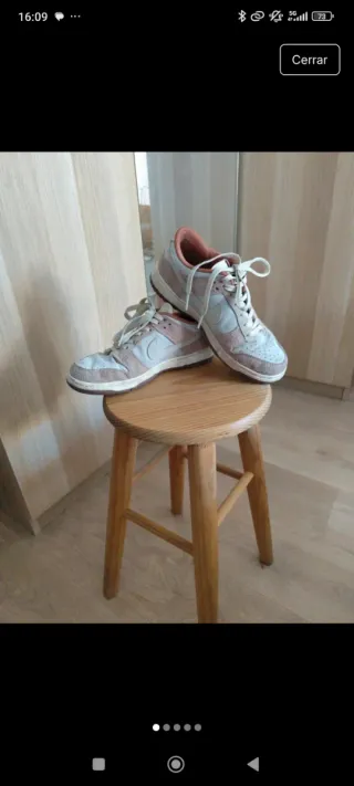 Zapatillas Nike Dunk Low Gris y Rosa