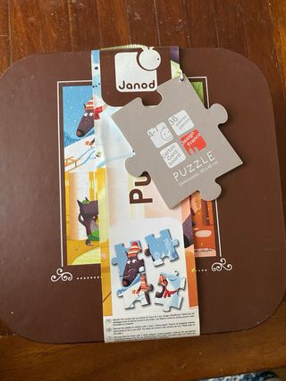 Puzzle Janod 4 Estaciones Lobo Infantil