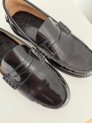 Mocasines Dustin negros de piel