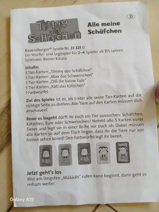 Juego de mesa Timmy das Schäfchen