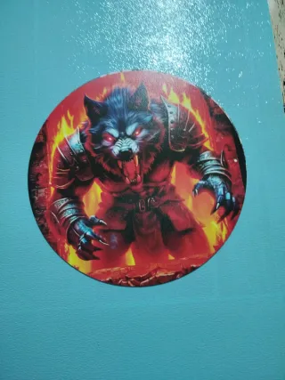 Chapa Hombre Lobo 20x20