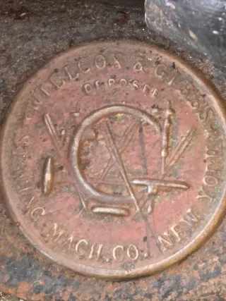 Antigua máquina de coser Wilcox & Gibbs