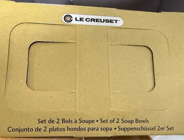 Conjunto 2 Platos Sopa Le Creuset Rojo (NUEVO)