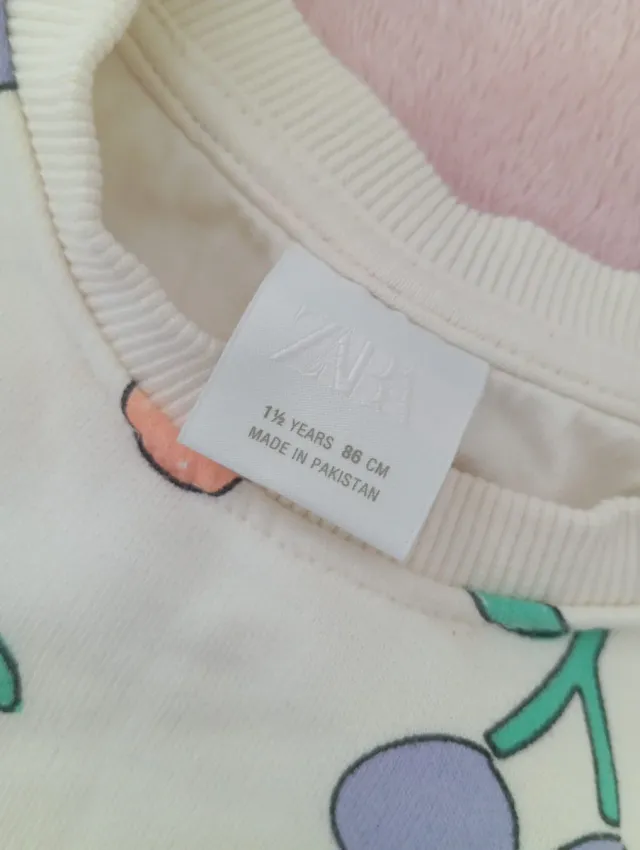 Conjunto bebé niña estampado cerezas