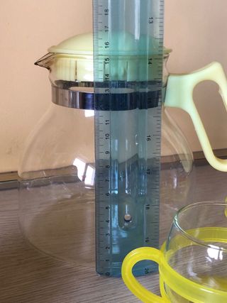 Set Bicchieri e Caraffa Vintage Giallo