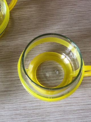 Set Bicchieri e Caraffa Vintage Giallo