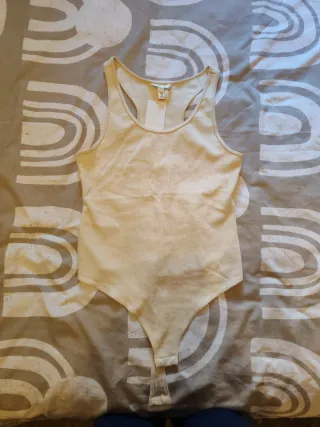 Body de punto beige mujer talla M