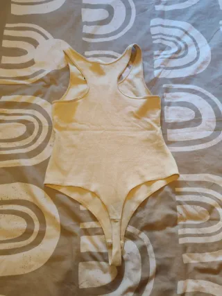 Body de punto beige mujer talla M