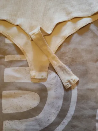 Body de punto beige mujer talla M