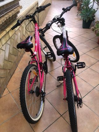 2 Bicicletas Niña Rosa/Blanca
