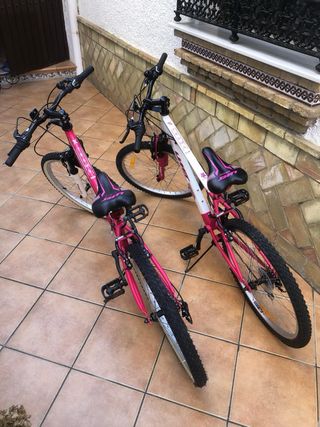 2 Bicicletas Niña Rosa/Blanca