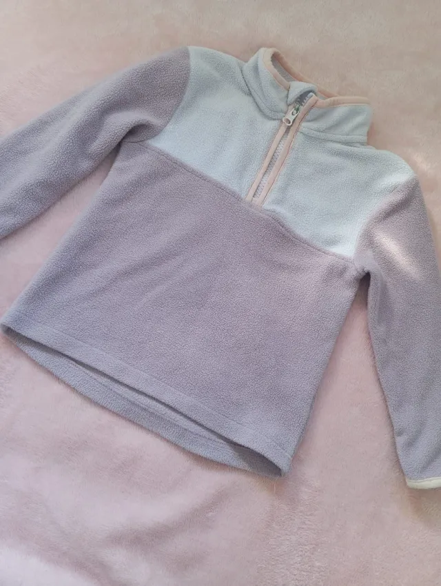 Forro polar niña bicolor