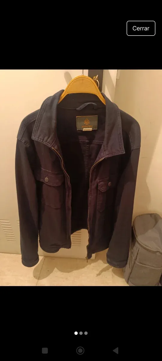 Chaqueta azul entretiempo hombre