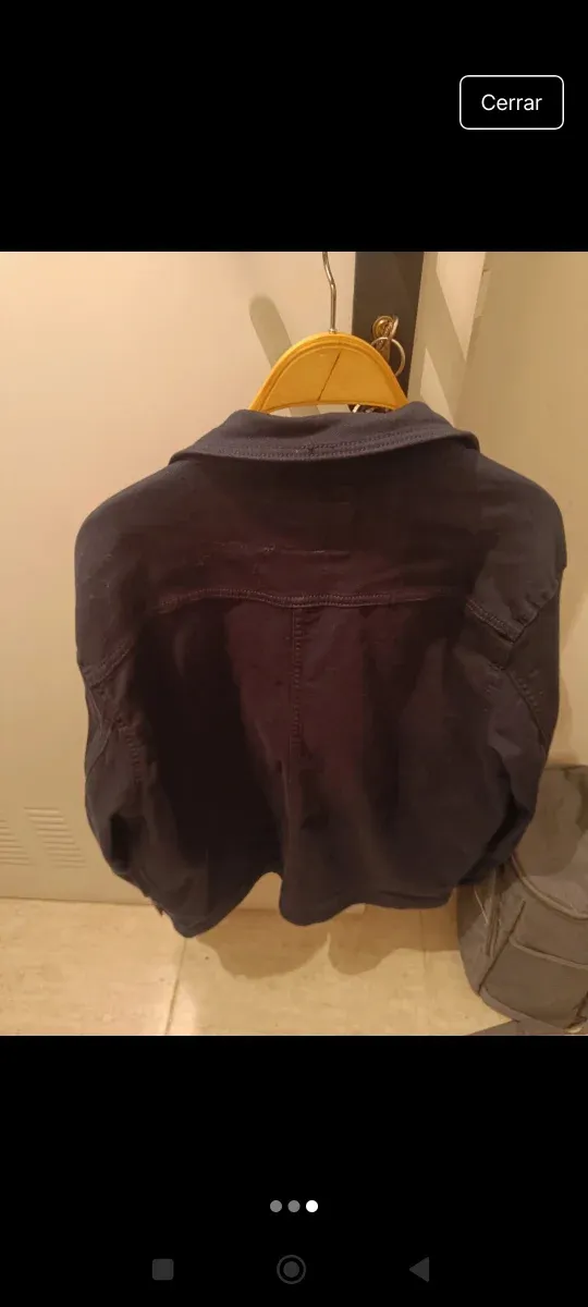 Chaqueta azul entretiempo hombre