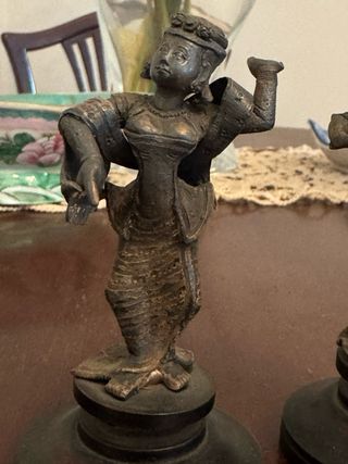 Set 4 statuette bronzo XIX secolo