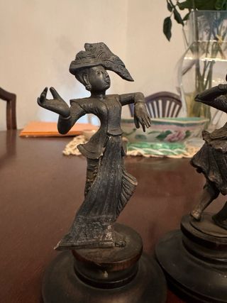 Set 4 statuette bronzo XIX secolo