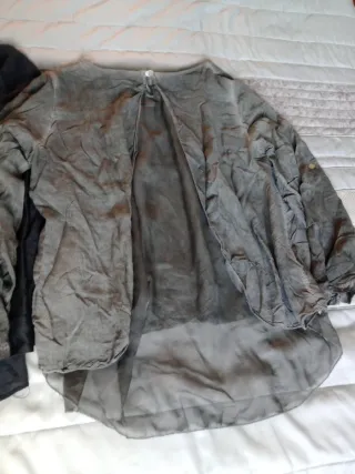 Lote 2 blusas manga larga mujer.