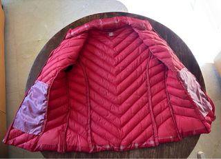 Chaleco acolchado a cuadros rojo