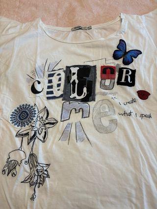 Camiseta Desigual Talla M Mujer