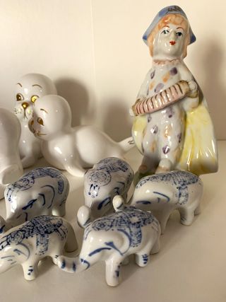Lote 16 figuras porcelana vintage