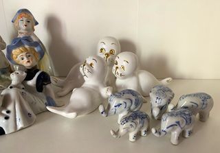 Lote 16 figuras porcelana vintage