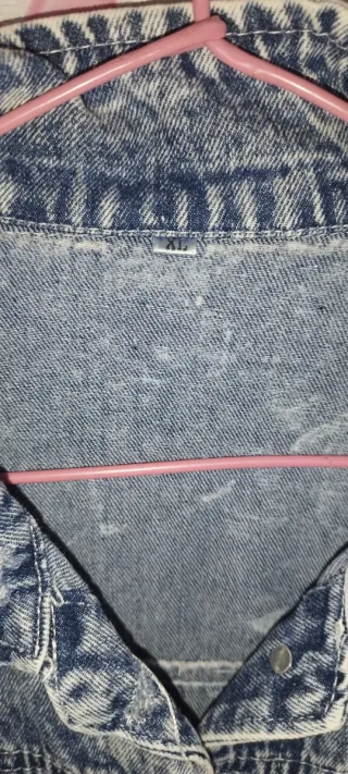 Chaleco  o vestido vaquero mujer perlas