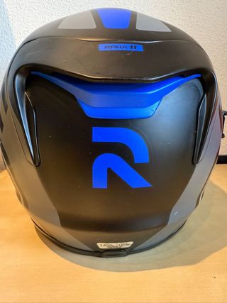 Casco HJC Azul y Negro con Visera Transparente