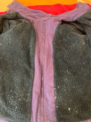 Abrigo premamá y porteo morado