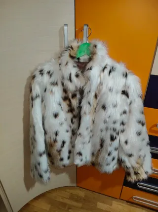 Chaquetón pelo animal print