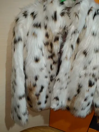 Chaquetón pelo animal print