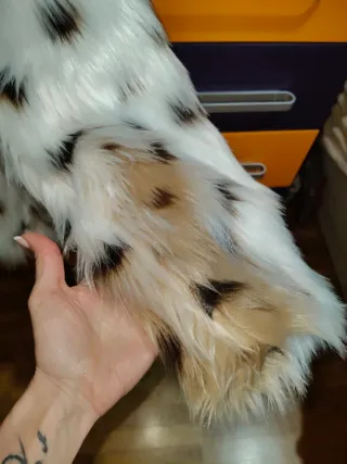 Chaquetón pelo animal print