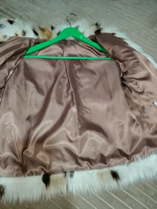 Chaquetón pelo animal print