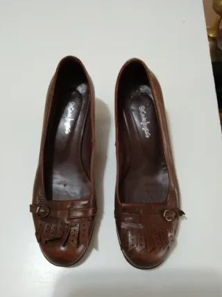 Zapatos de piel El Corte Inglés Marrones