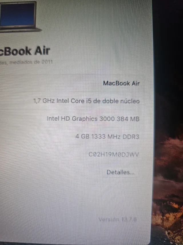 Apple MacBook Air 13 Plata