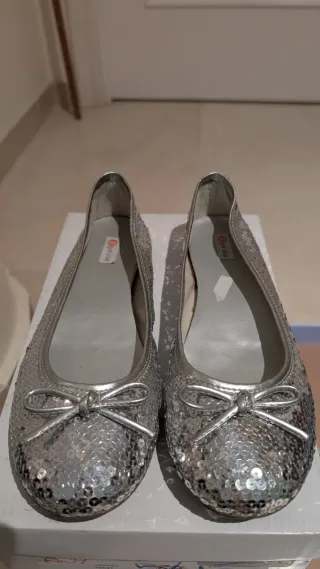 Manoletinas Lentejuelas Plata