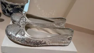 Manoletinas Lentejuelas Plata