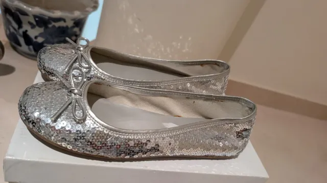 Manoletinas Lentejuelas Plata