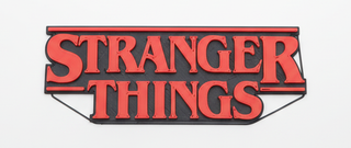 Réplica 3D Logo Stranger Things