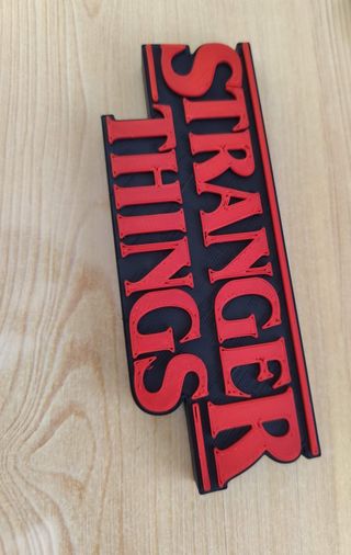 Réplica 3D Logo Stranger Things