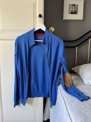 Cárdigan Carolina Herrera, azul, talla S