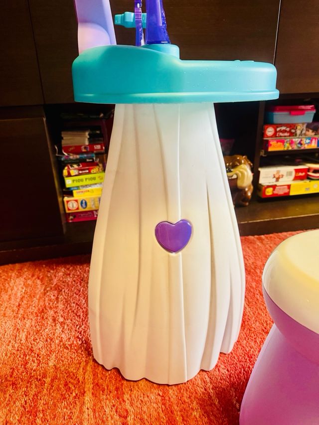 Tocador Frozen con espejo y taburete