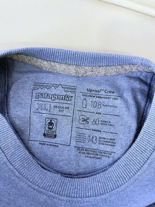 Sudadera Patagonia Gráfica Oversize Retro Azul Y2K