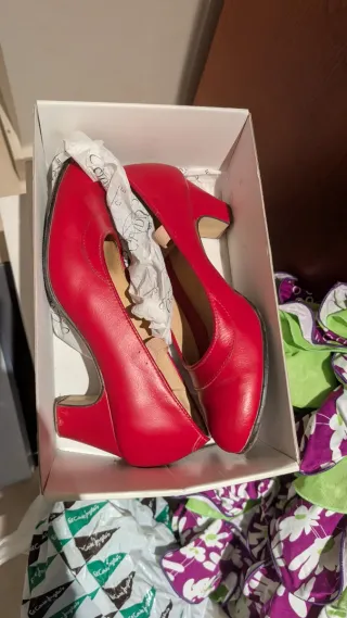 Tacones Flamenca Rojos