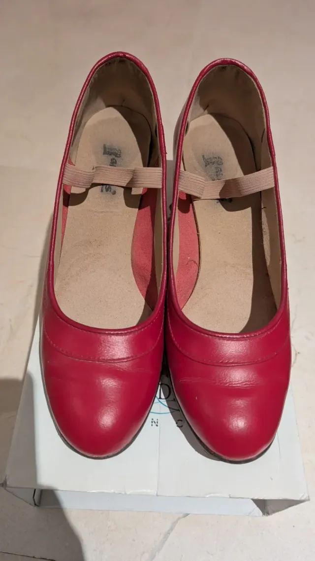 Tacones Flamenca Rojos