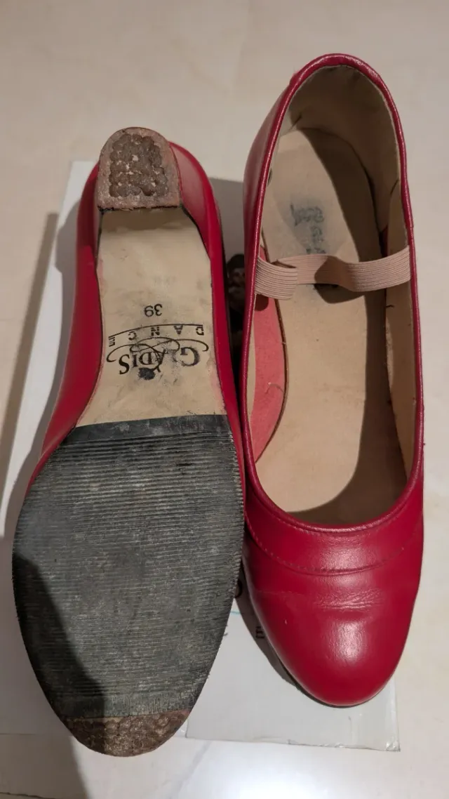 Tacones Flamenca Rojos
