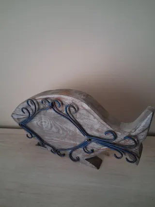 Cornice portafoto artigianale in legno