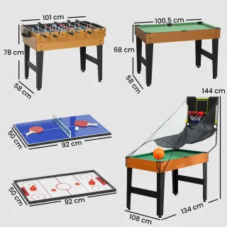 Mesa Multijuegos 5 en 1 Niños